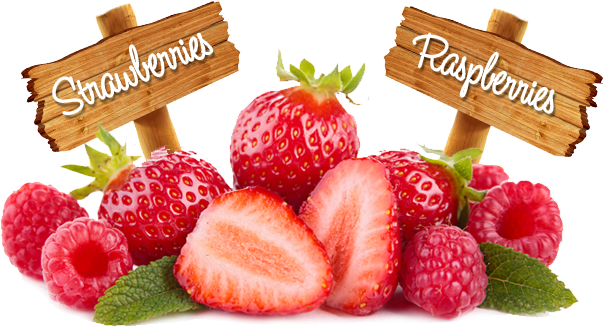 Strawberries and Raspberries